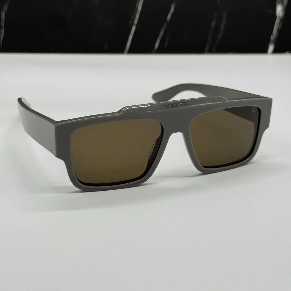 NEW GUCCI SUNGLASSES GG1460S 003 GRAY UNISEX EYEWEAR